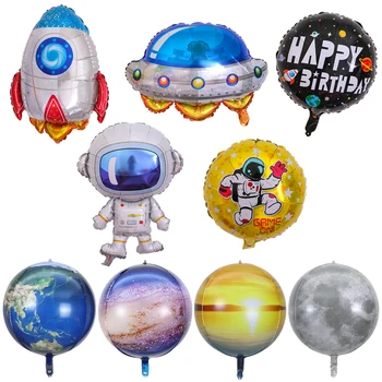 4D Spațiu Pământ Baloane Folie Nava Astronaut Planetă Mare Balon de Ziua Copilului Duș Ziua Pământului Partidul Decor Global