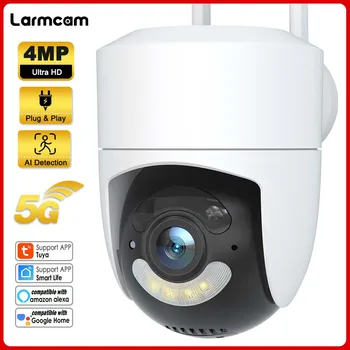 4MP Camera WiFi în aer liber Tuya Smart Home Security Camera AI de Urmărire Mini PTZ de Supraveghere Video CCTV P2P Alexa Camera IP Monitor