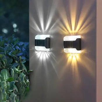 4buc LED Solare Lampă de Perete în aer liber, Grădină, Curte, Strada Balcon Alimentat de Economisire a Energiei Lumina Solara Casa Si Gradina Gard de Decor