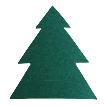 4buc Pom de Crăciun Tacâmuri Titularii Sculptate Rosu Verde Copac Xmas Forma Țineți Furculițe Cuțite pentru Acasă Masa