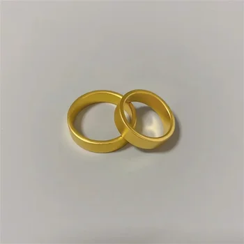 4mm Oțel Titan Largă Periat Inel pentru Femei Barbati Mat de Culoare de Aur din Oțel Inoxidabil Cuplu de Nunta Inel de Logodna Bijuterii 2023