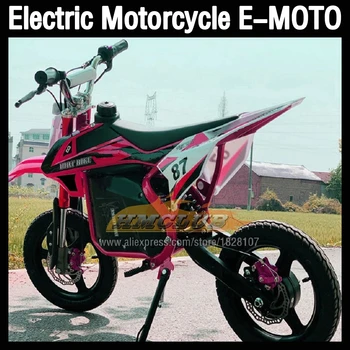500W Motor Electric Motociclete ATV-uri OFF-road E-MOTO Verde Albastru Portocaliu Roșu Curse MOTO Traseu Biciclete Murdărie Motocicleta Pentru Copil Adult