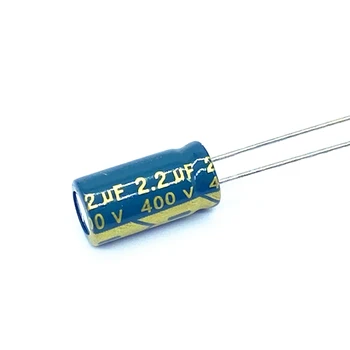 50pcs/lot 2.2 UF 400V 2.2 UF aluminiu electrolitic condensator dimensiune 6*12 20%