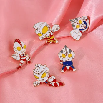 5Pcs/Lot Japoneze desene animate desen animat Brosa drăguț Q Serie de Pin pentru copii sac de cadouri haine decorare bijuterii student de moda Insigna