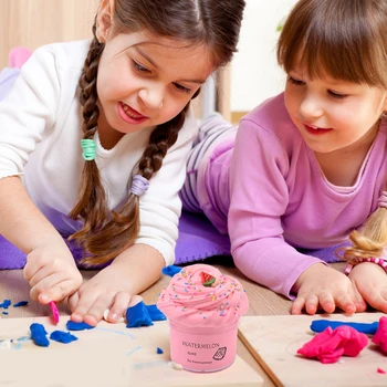 6 Culori Nor Noroi Kit Super Moale DIY Unt Noroi Non-Noroi Lipicios Cupa Jucărie cele mai Bune Cadouri de Siguranță, Non-toxice pentru Copii Copil