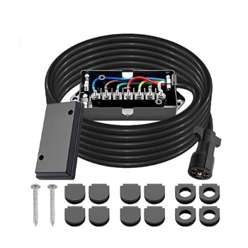 7 Modul Inline Remorcă, Plug Cu Intemperii Cutie de Joncțiune 8 Metri Șapte-Core Cablu Cablaj Pentru RV Trailer NE Plug Durabil