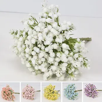 7Pcs/Buchet Flori Artificiale Non-decolorare Nu se Ofilesc Nu este Nevoie de Apă Realist Scena Vii Stabilirea Artificiale Flori pentru Nunta