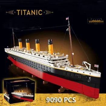 9090Pcs 99023 Compatibil 10294 Titanic Mare Vas de Croaziera Vapor Vapor cărămizi, blocuri de constructii pentru Copii Jucării Diy Cadouri de Dragoste