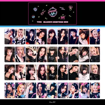 9Pcs/Set Kpop Fierbinte Idol de DOUĂ ori 2023 Sezoane Salutări de Înaltă Calitate Lomo Carduri de Decor Colecția de carte Poștală Sana Momo Mina Nayeon