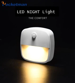 A CONDUS Mișcare Senzor de Lumină de Noapte cu Baterii fără Fir Lampă de Perete pentru Dormitor Bucatarie Baie Hol Dulap Iluminat