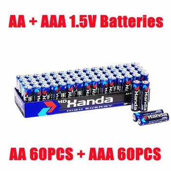 AA AAA Nr. 7/5 carbon-zinc manganese1.5v jucărie pentru copii obișnuiți R6 R03dry sursă de baterie en-gros de producător Nr. 5/7 bat