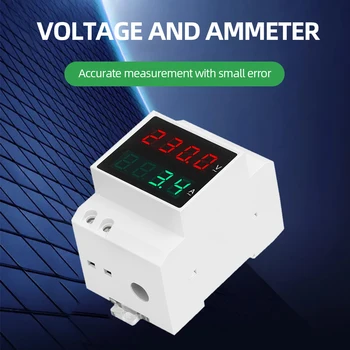 AC80-300V Volt Amp Gauge Contor monofazat Voltmetru Ampermetru Digital cu LED-uri Volt Monitor Test 220V pentru Biroul de Acasă Industrie