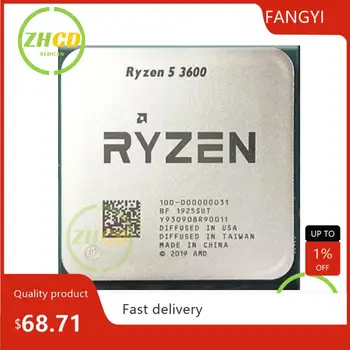 AMD Pentru Ryzen 5 3600 CPU procesor Nou R5 3600 3.6 GHz six-core 12-Fir 100-000000031 65W slot AM4