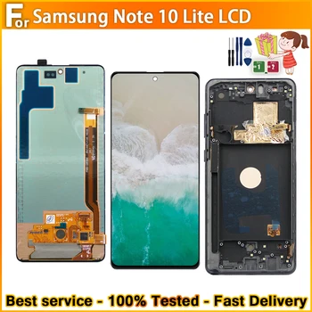 AMOLED Pentru Samsung Galaxy Note 10 lite N770F/DS N770F/DSM Ecran LCD Tactil Digitizer Inlocuire Pentru nota 10 lite N770F