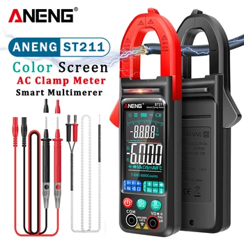 ANENG ST211 Digital ampermetric 6000 De Capete de acuzare Multimetru DC/AC Tensiune de Curent Tester Auto Amp Hz Marele Ecran Color NCV Ohm Test