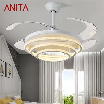 ANITA Ventilator de Tavan Lumina Living Modern Invizibil Fan Lumină la Modă Și Simplu Restaurant Dormitor