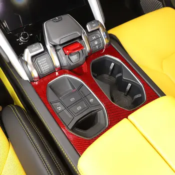 Accesorii Auto Pentru Lamborghini Urus 2018-2021 2022 Fibră De Carbon Interior Consola Centrala Suport Pentru Pahare Decorative Capacul Panoului Ornamental