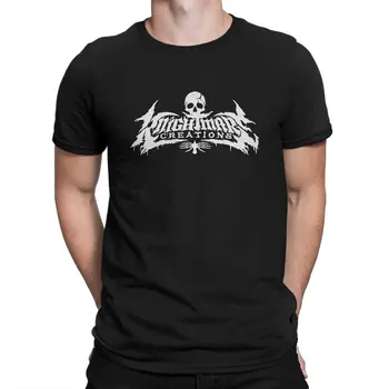 Alb Bărbați Tricou Negru Metal Distractiv Teuri Maneci Scurte Rotund Guler T-Shirt din Bumbac 100% 6XL Îmbrăcăminte
