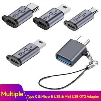 Aliaj de aluminiu Mini Tip C USB, Adaptor USB 3.0 USB-C OTG Transfer de Date Converter pentru Camera Telefon, Tabletă Notebook U Disc