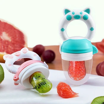Alimente Pentru Copii De Hrănire Lingura Suc De Extractor Fructe Alimentator Suzeta Baby Biberon Silicon Guma De Fructe Și Legume De Mușcătură De A Mânca Feeder