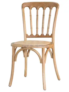 American lemn masiv, scaun de luat masa acasă spatar complet asamblate rattan slub scaun Napoleon scaun castelul scaun rattan scaun retro