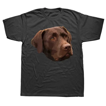 Amuzant Ciocolata Laborator Labrador Retriever Cap de Câine Tricouri Streetwear Maneci Scurte Cadouri Stil de Vara T-shirt pentru Bărbați