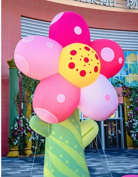 Animale de desene animate model de gaz publicitate balon luminos de flori mascota Meichen decorative model de gaz
