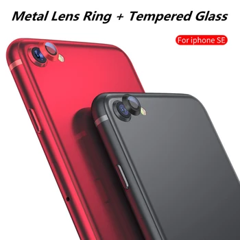 Aparat Foto de Metal Inel Lentilă de Sticlă Pentru iPhone SE 2020 2022 SE2 SE3 2 Camera Sticlă de Protecție Capacul din Spate Pentru iPhone SE 2 2022 SE 3 Film