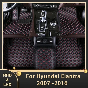 Auto Covorase Pentru Hyundai Elantra Avante i35 MD UD HD 2007~2016 Personalizat Auto Pad Covor din Piele Interior Accesorii 2015