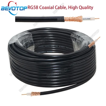 BEVOTOP RG58 Cablu Coaxial De 50 Ohm 50-3 Pierderi Reduse Cablu Coaxial RF Pigtail pentru Sertizare RF Conector de Sârmă de Înaltă Calitate Navă Rapidă