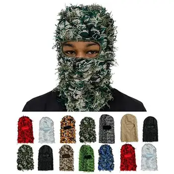 Balaclava Dificultate Căciuli Tricotate Pălării Chelioși Cald Iarna În Aer Liber Plin De Față Mască De Schi, Drumeții Balaclava Unisex Femei Bărbați Capace