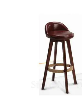 Bar din lemn masiv scaun minimalist modern de înaltă bar scaun bar acasă scaun de bar recepție registru de numerar scaun bar, scaun