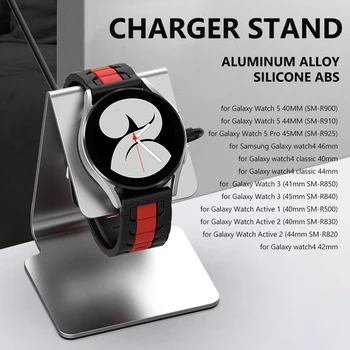 Bază de încărcare Raft de Depozitare din Aliaj de Aluminiu Suport de Montare Rotativ Silicon Card Bobina Ușor pentru Samsung Galaxy Watch 5 PRO/5
