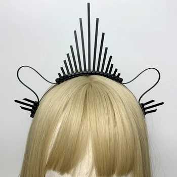Bentita Vintage Hairband Superbe În Stil Baroc Ghimpat Diadema Diademe Zeitate Printesa Headpieces Coroane