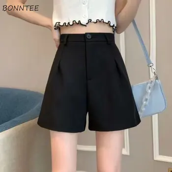 Birou Doamnă pantaloni Scurți Femei S-4XL Epocă Talie Mare Streetwear Vara Mujer de Muncă Poarte Haine Casual de zi cu Zi Stil coreean Licitație