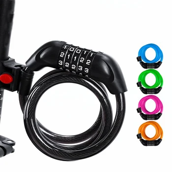 Blocare biciclete Cod format din 5 Cifre 1200mm*12mm Blocare Anti-furt Bicicleta de Securitate Accesorii din Cablu de Oțel de Ciclism Biciclete de Blocare