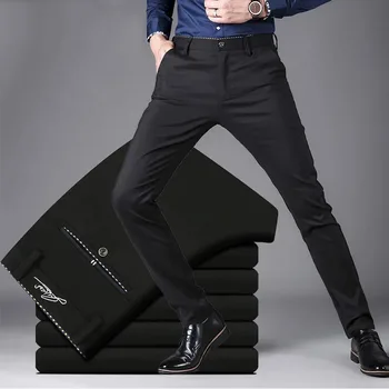 Business Casual pentru Bărbați de Mari Dimensiuni Pantaloni Costum coreeană Haine de sex Masculin Streetwear Moda All-meci 2023 Nou Sport Pantaloni Drepte 38