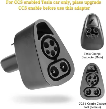 CCS1 Combo Adaptor de Încărcare Rapidă Capul pentru Tesla Model Y S X 3