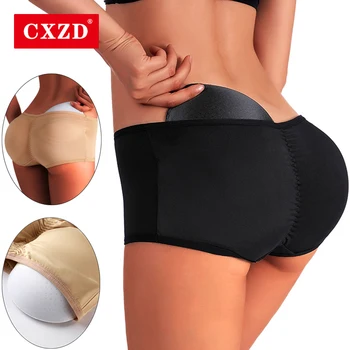 CXZD Fund de Ridicare Pantalon Femei Fals Fese Durdulii Solduri Modelarea Corpului Chilotei Fals cu Pad Boxer Shapewear pantaloni Scurți Sexy Prada