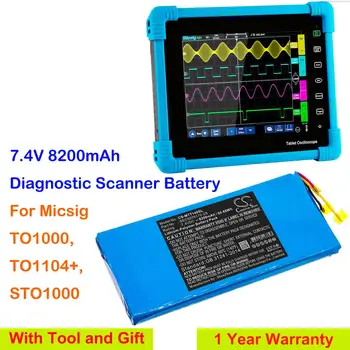 Cameron Sino 8200mAh Scaner de Diagnosticare Baterie SEC5076170-2S pentru Micsig TO1000, TO1104+, STO1000,ST01000,T01104+, T01000 +Instrument
