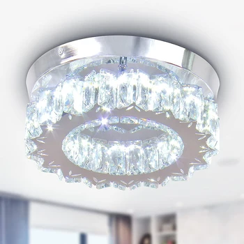 Candelabru de iluminat Moderne cu LED Lumina Plafon Flush Mount Candelabru de Cristal pentru Dormitor Hol Baie Living Sala de Mese