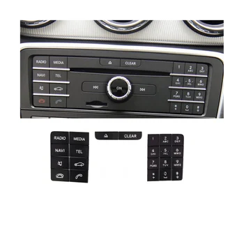 Car Center Consola CD Panoul Multimedia Butonul de Autocolante pentru Mercedes Benz CLS W218 2014-2017 GLA X 156 2013-2016