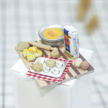 Casă de păpuși de Panificație Mini Copt Pâine Face 1/6 BJD Papusi Casa Accesorii de Bucatarie in Miniatura, in Miniatura, Ustensile de Bucătărie Alimente Jucarii