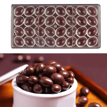 Ciocolata Matrite de Plastic Greu s-au Alăturat Rând Policarbonat Ou Mic Mucegai MultiCompartment Transparent Ciocolata de Copt Mucegai CW