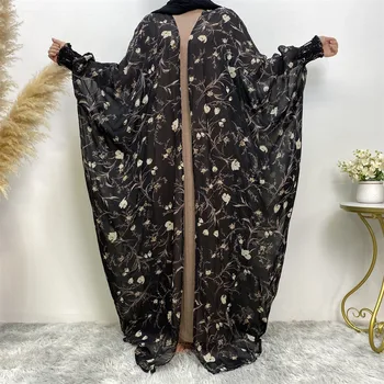 Comerțul exterior Femei Vara Moale Șifon Imprimat Musulmane Islamice Halat Serie abayas pentru femei dubai musulman abaya