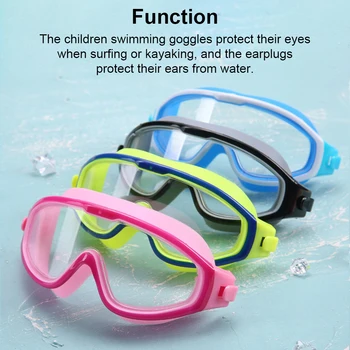 Copii Ochelari de Înot pentru Copii Ochelari Ochelari de vedere Confortabile, cu Dopuri de urechi