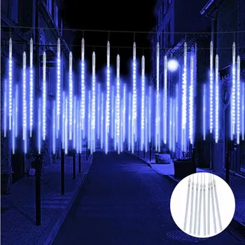 Craciun cu LED-uri de Meteoriți Garland Ghirlandă de Vacanță Benzi de Lumină în aer liber rezistent la apa Zână Șir de Lumini de Stradă Decor Nou