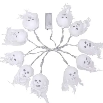 Craniul Lumini LED-uri de Halloween Șir de Lumini Schelet 10/20 Lumini LED String Alimentat de la Baterie Pentru Decoratiuni Exterioare 8.2/16,4 Picioare