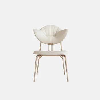 Crema lumina stil lux high-end de designer ceai scaun minimalist, modern, minimalist franceză scaun de epocă