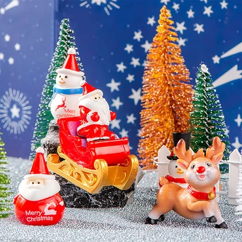 Crăciun Rășină Ornament Figurine Ambarcațiunile De Crăciun Decoratiuni Pentru Casa Șemineu De Masă Cadouri De Anul Nou